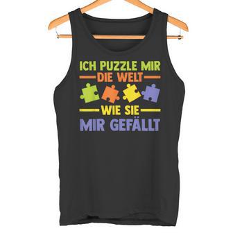 Puzzlefan Puzzler Puzzle Pieces Puzzle Tank Top - Geschenkecke