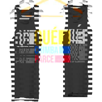 Qué Chimba Parce Bandera Colombia Retrointage Argot Colombiano Camiseta sin mangas - Regaloses