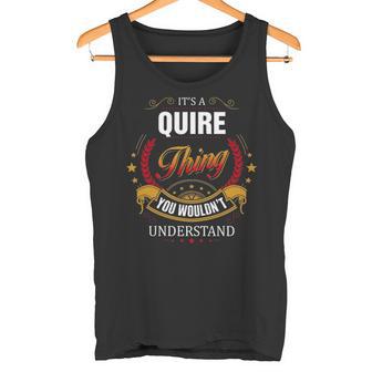 Quire Family Crest Quire Quire Clothing Quire T Quire T For The Quire Tank Top - Thegiftio UK