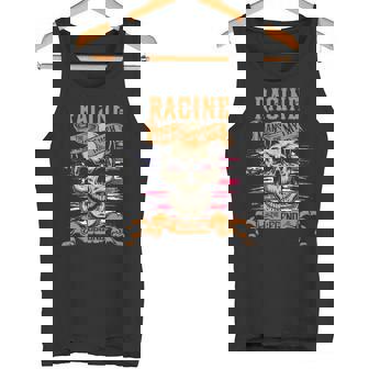 Racine The Man The Myth The Legend Personalized Last Name Tank Top - Thegiftio UK
