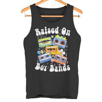 Raised On 90S Boy Bands Cassette Tape Retro Tank Top - Geschenkecke