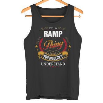 Ramp Family Crest Ramp Ramp Clothing Ramp T Ramp T For The Ramp Tank Top - Thegiftio UK