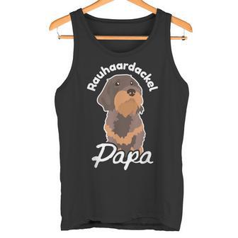 Rauhaard Dachshund Papa Dachshund Teckel Rauhaard Dachshund Tank Top - Geschenkecke