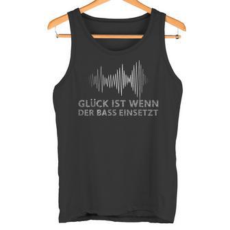 Rave Hardtekk Gabber Glück Ist Wenn Der Bass Einsetzsetzt Tank Top - Geschenkecke