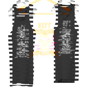 Reff The Man The Myth The Legend Personalized Last Name Tank Top - Thegiftio UK