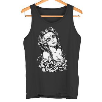 Retro Catrina I Retro Dia De Muertos I La Santísima Muerte Tank Top - Geschenkecke