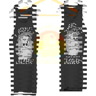 Retro I Found This Humerus Halloween Ghost Nurse Humorous Tank Top - Monsterry