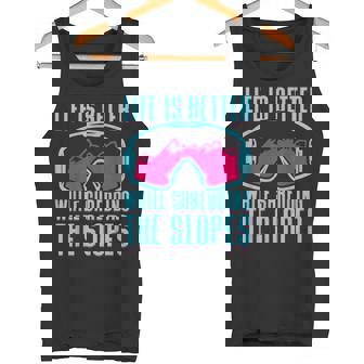 Retro Ski Snowboard Goggles Vintage 80s 90s Skiing Outfit Tank Top - Monsterry