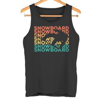 Retrointage Snowboard For Snowboarder Tank Top - Geschenkecke