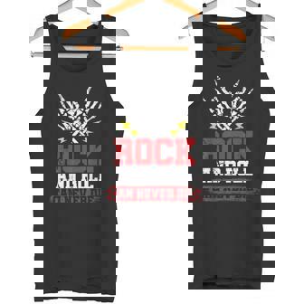 Rock And Roll Cam Never Die Manos De Esqueleto Rocker Camiseta sin mangas - Regaloses