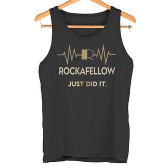 Rockafellow Just Did I Personalized Last Name Tank Top - Thegiftio UK