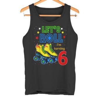 Rolling Into 6 Añosamos A Rodar Estoy Convirtiendo 6 Patines Camiseta sin mangas - Regaloses