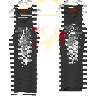 Saint Bernard Chien Avec Des Coeurs Pour Les Fans De Chiens Débardeur e - Cadeauxyz