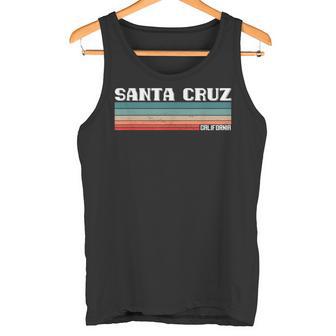 Santa Cruz Intage Retro 70S 80S Santa Cruz Ca Tank Top - Seseable