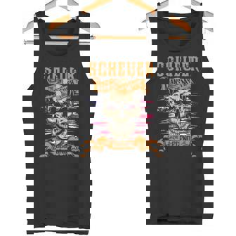 Scheuer The Man The Myth The Legend Personalized Last Name Tank Top - Thegiftio UK