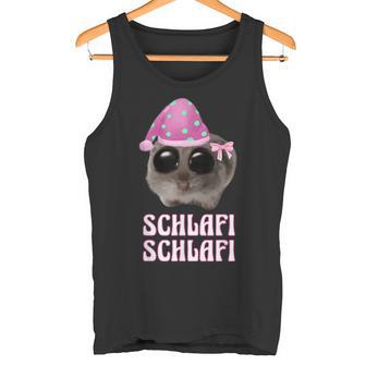 Schlafi Schlafi Sad Hamster Hamstie Meme Sleep Tank Top - Geschenkecke