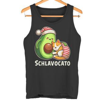 Schlavocato Official Sleep Pyjamas Sleep Avocado Cat Tank Top - Geschenkecke