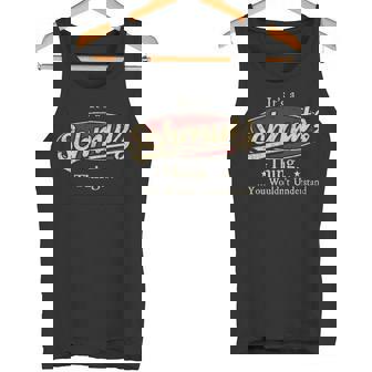 Schmutz Personalized Name Name Print S With Name Schmutz Tank Top | Seseable UK