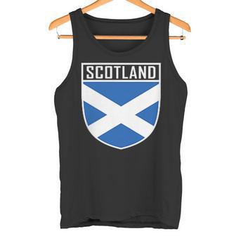 Scotland Flag Scottish Flag Football Fan Tank Top - Seseable