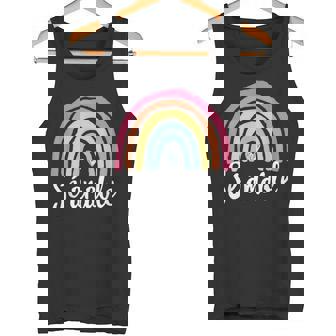 Sé Amable Spanish Bilingual Teacher Be Kind Boho Rainbow Tank Top - Monsterry