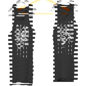 Graphic Skinny Pine Tree Summer Hiking Nature Lover Tank Top - Monsterry