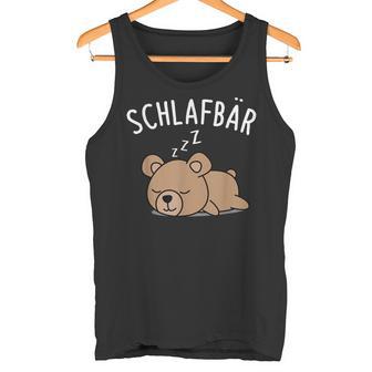 Sleeping Bear Cute Bear Sleep Pyjamas Tank Top - Geschenkecke