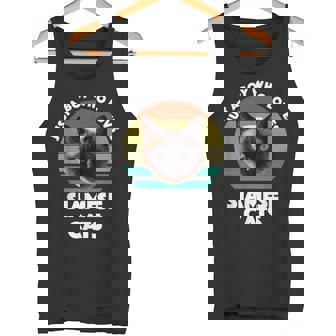 Solo Un Niño Que Ama A Los Gatos Siameses Divertido Amante De Los Gatos Siameses Camiseta sin mangas - Regaloses