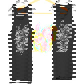 Squirrel Eating Pine Nuts Tank Top Tank Top - Monsterry