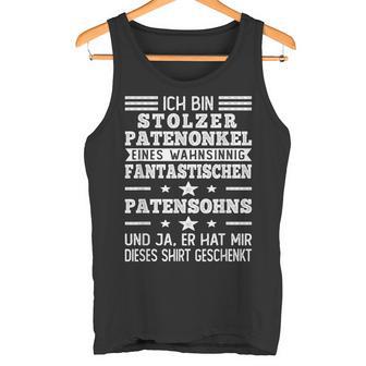 Stolzer Patenonkel Eines Fantastischen Patensohns For Godparent Tank Top - Geschenkecke