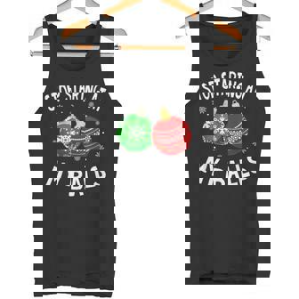 Stop Staring At My Balls Xmas Ornament Christmas Tank Top - Monsterry