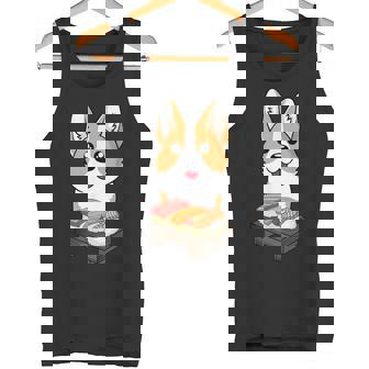 Sushi Life Corgi Dog Lover Kawaii Japanese Anime Tank Top - Monsterry