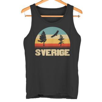 Sweden Sverige Retro Natural Tank Top - Geschenkecke