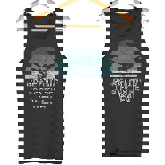 Swimmer Swim Breathing Is For The Weak Butterfly Swimming Tank Top - Monsterry
