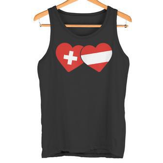 Swiss Flag Austria Flag Switzerland Austria Tank Top - Geschenkecke