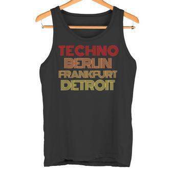 Synthesizer Techno Berlin Frankfurt Detroit Analog Tank Top - Geschenkecke