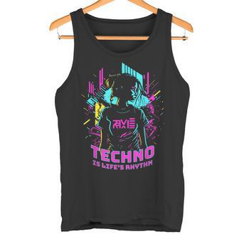 Techno Is Life's Rhythm Tank Top - Geschenkecke