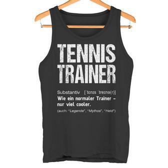 Tennis Trainer Tennis Trainer Tank Top - Geschenkecke