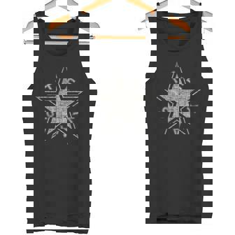 Texas Lone Star State Flag In Grungy Style Tank Top - Monsterry