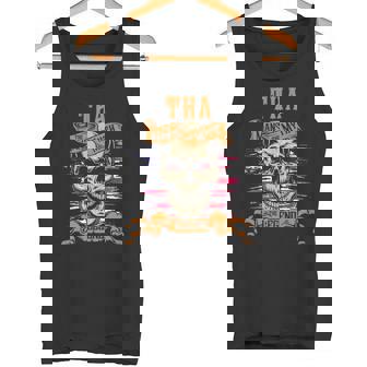 Tha The Man The Myth The Legend Personalized Last Name Tank Top - Thegiftio UK