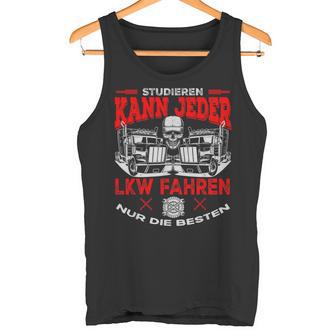 With Truck Driver Studier Kann Jedem Trucker Trucker Tank Top - Geschenkecke