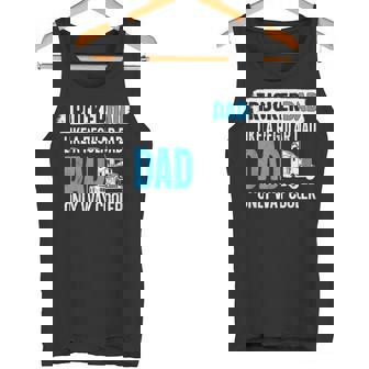 Trucker Truck Driver Dad Father Vintage Trucker Dad Like A Tank Top - Monsterry