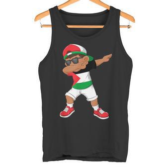 Tupfbing Boy State Der Palästina -Flagge Dab Dance Tanz Tank Top - Seseable