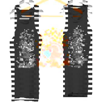 Turkey Autumn Fall Thanksgiving Bowling Lovers Tank Top - Monsterry