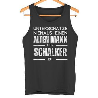 Unterschätze Niemals Einen Alten Mann Schalker Tank Top - Geschenkecke