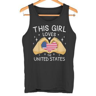 Usa Flag American Flag Heart Slogan America Usa Tank Top - Geschenkecke