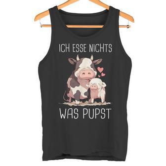 Vegetarier Ich Essen Nichts Was Pupsteganegetarian Tank Top - Geschenkecke