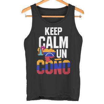 Venezuela Freedom Keep Calm Un Cono Banderaenezuela Tank Top - Geschenkecke