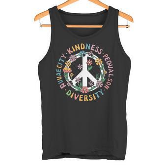 Vielfalt Gleichheit Liebe Frieden Menschenrechte Soziale Gerechtigkeit Tank Top - Geschenkecke