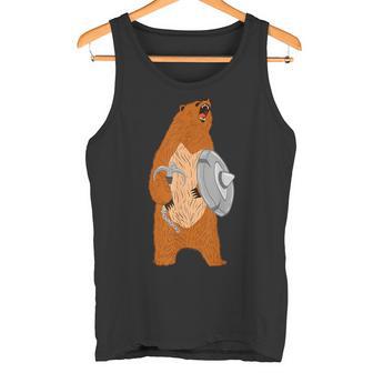 Viking Bear Warrior Animal Tshirt Tank Top - Monsterry