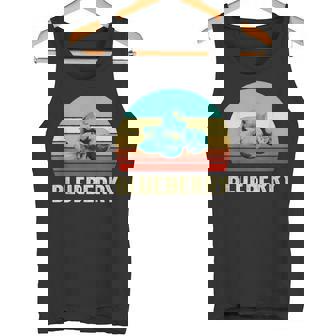 Vintage Estilo Retro Sunset Blueberry Camiseta sin mangas - Regaloses
